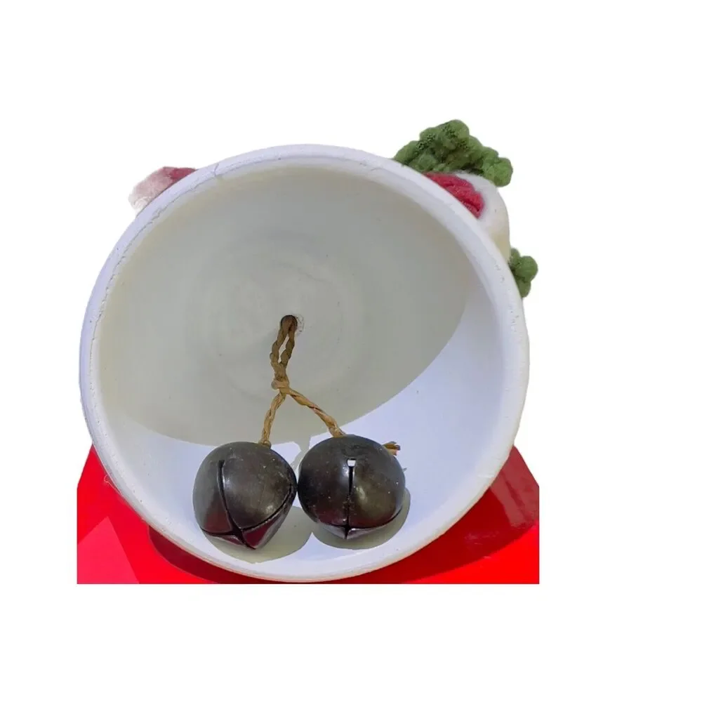 VTG AVON Winter Buddies Holiday 4x3 Ornaments‎ Reindeer Bells Welcome Set of 2